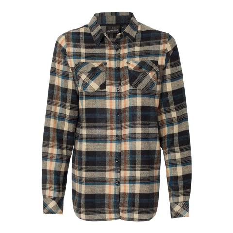 D1201W Ladies Yarn-Dyed Long Sleeve Flannel Shirt