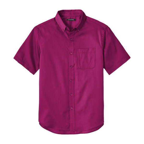 D2105M Mens Short Sleeve SuperPro React Twill Shirt