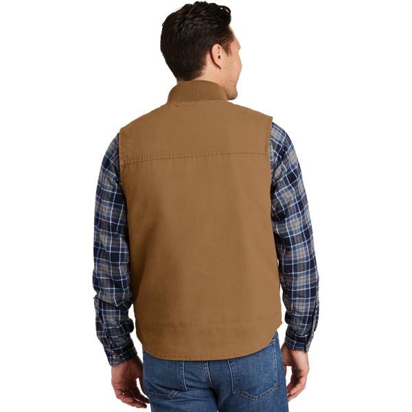 D1822M  Mens Washed Duck Cloth Vest