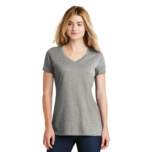 D1854V Ladies Heritage Blend V-Neck Tee