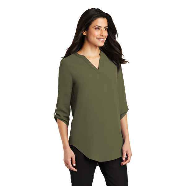 D1962 Ladies 3/4 Sleeve Tunic Blouse