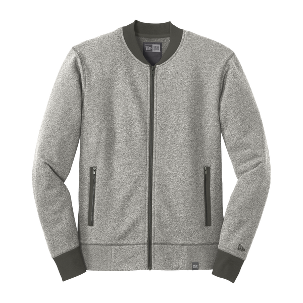 D1855M Mens French Terry Baseball Full-Zip