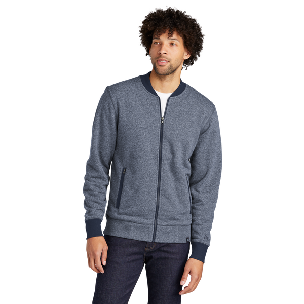 D1855M Mens French Terry Baseball Full-Zip