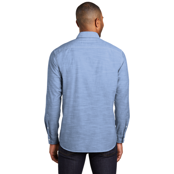 D1930M Mens Slub Chambray Shirt