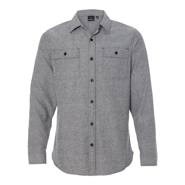D1202M Mens Solid Long Sleeve Flannel Shirt