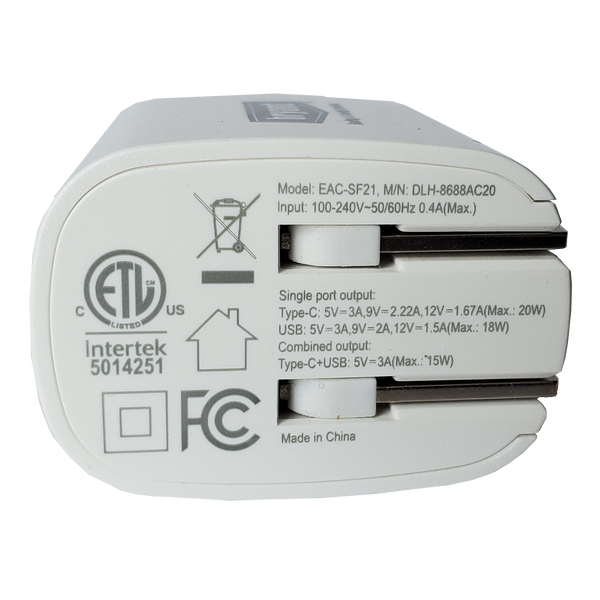 D2322 USB Charger with Dual Outputs