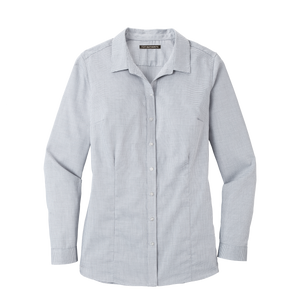 D2023W Ladies Pincheck Easy Care Shirt