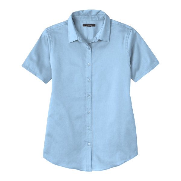 D2105W Ladies Short Sleeve SuperPro React Twill Shirt