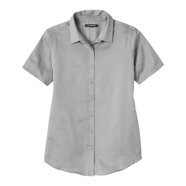 D2105W Ladies Short Sleeve SuperPro React Twill Shirt