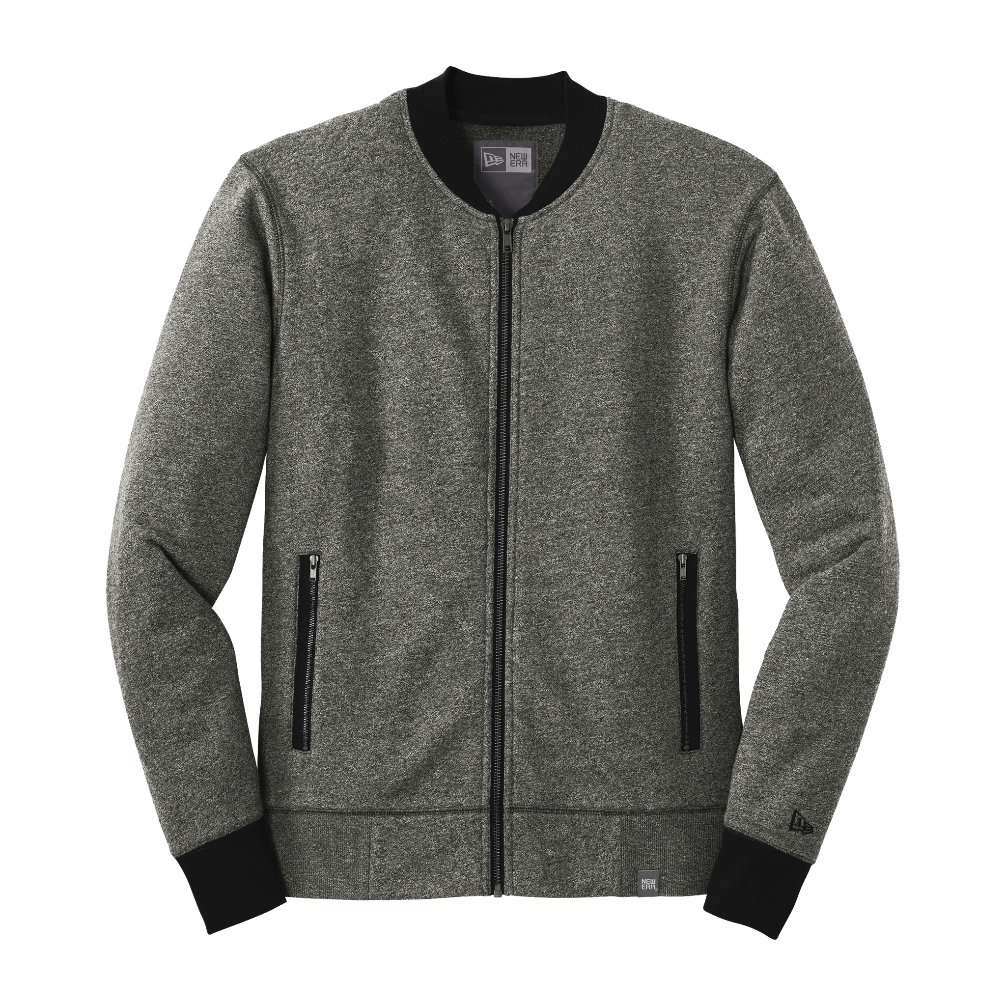 D1855M Mens French Terry Baseball Full-Zip