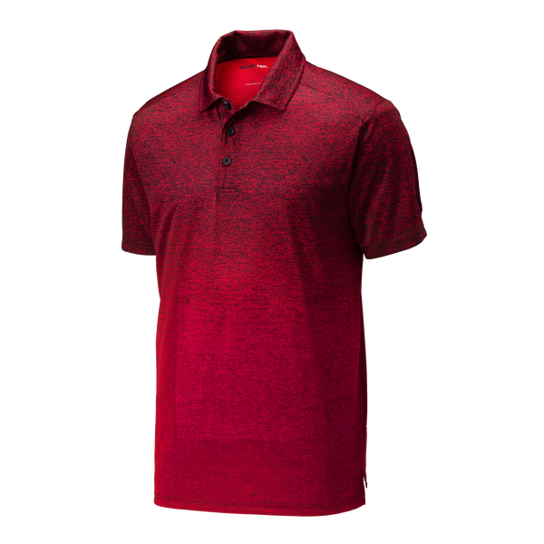 D1908 Mens Ombre Heather Polo